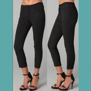 3.1 Phillip Lim Black Stretch Knit Mid Rise Skinny Ankle Pants